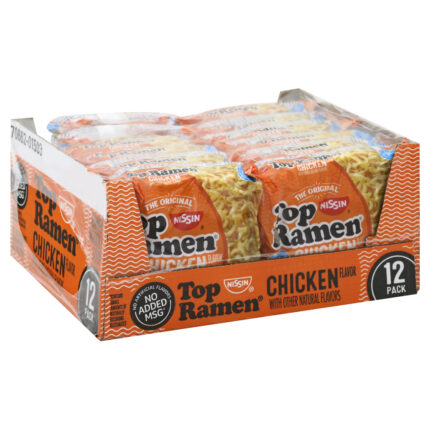 Nissin, Top Ramen Chicken Flavor Ramen Noodle Soup, 1 Each, 36 Oz