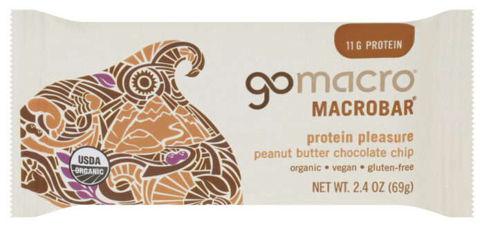 Gomacro Bar Pnut Btr Choc Chip Org 2.40 Oz - Image 1