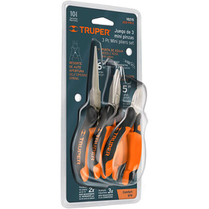 Mini Plier Comfort Grip Set 3 Pieces