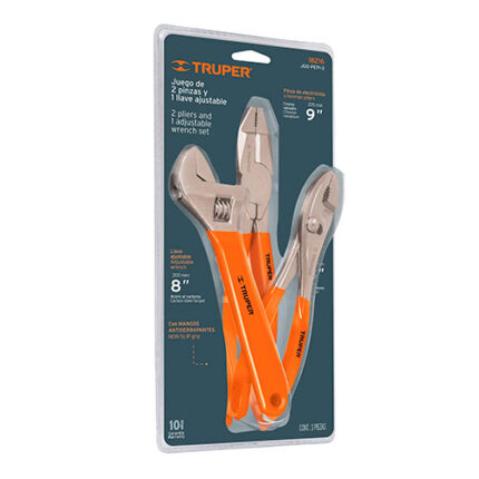 Plier And Adjustable Wrench Set 3Pieces