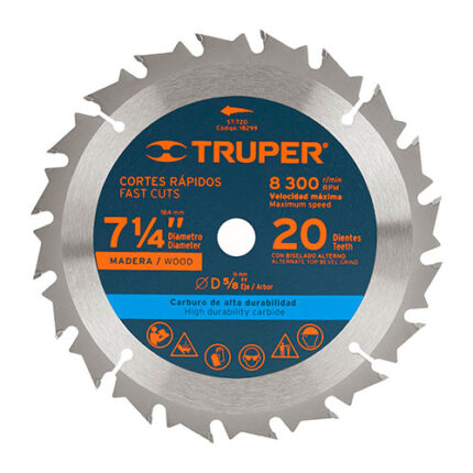 7-1/4" 20 Teeth Circular Saw Blade