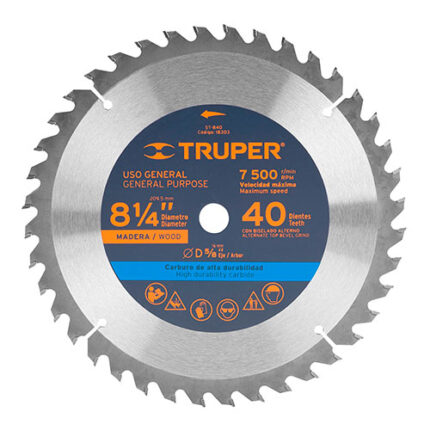 *** 8-1/4" 40 Teeth Circular Saw Blade                         Special Order Item (Extended Lead Time 35-50 Days)