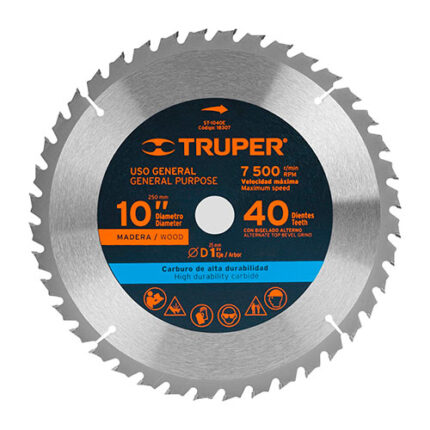 10 X 1" 40 Teeth Circular Saw Blade