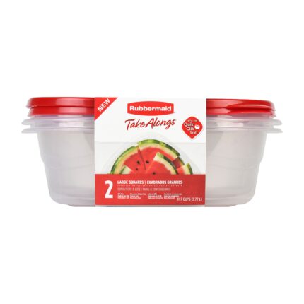 Rubbermaid, 11.7 Cups Take Alongs Food Storage Containers Set Of 2, Case Of 4, 2 Ct