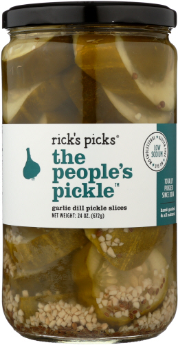 Ricks Picks Pickle Peoples Grlc Dill Slcd 24 Oz