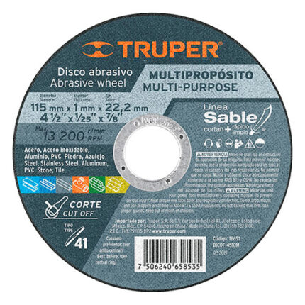 4-1/2" Type 41Multipurpose Cutting Wheel
