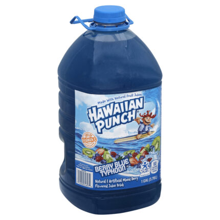 Hawaiian Punch, Flavored Juice Drink Berry Blue Typhoon, Case Of 4, 128 Fl Oz