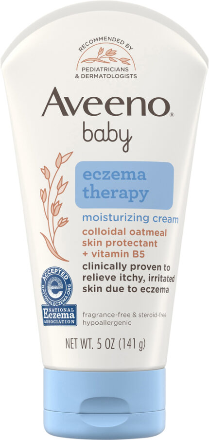 Aveeno, Baby Eczema Therapy Moisturizing Cream With Oatmeal, Case Of 3, 5 Oz