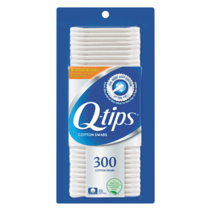 Q-Tips, Antimicrobial Cotton Swabs, Case Of 12, 300 Ct
