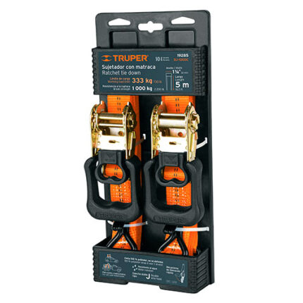 2204 Lbs Max. Load Ratchets Straps 2Pcs