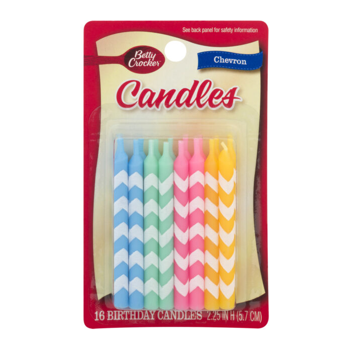 Betty Crocker, Chevron Candle, Case Of 6, 16 Ct - Image 1