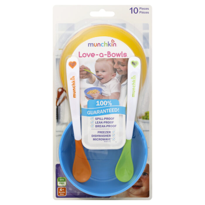 Munchkin, Love A Bowls, Spill Break Leak Proof, Case Of 2, 4 Ct - Image 1