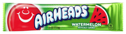 Airheads, Watermelon Flavor Individually Wrapped Full Size Candy Bar, Case Of 36, 1 Ct