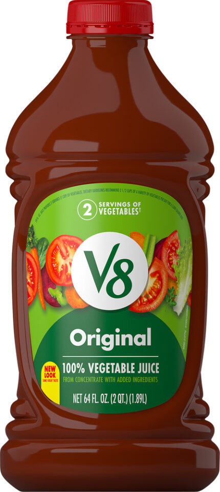 V8, Original 100% Vegetable Juice, Case Of 6, 64 Oz