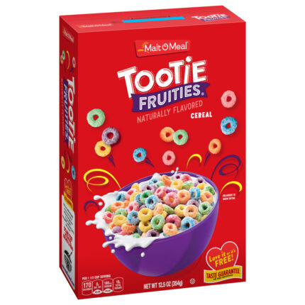 Malt-O-Meal, Tootie Fruities Cereal Box, Case Of 14, 12.5 Oz