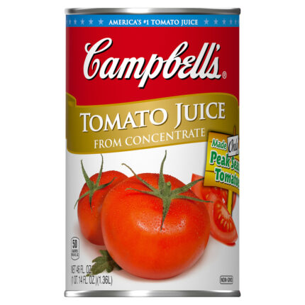 Campbell'S, Tomato Juice From Concentrate, Case Of 12, 46 Fl Oz