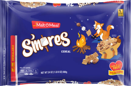 Malt-O-Meal, S'Mores Cereal Bag, Case Of 9, 24 Oz