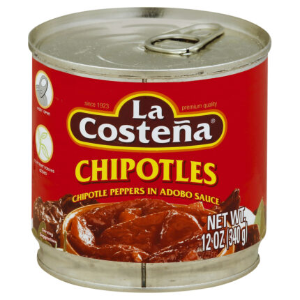 La Costena, Chipotle Peppers In Adobo Sauce, Case Of 12, 12 Oz
