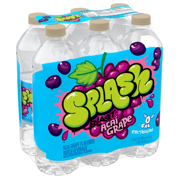 Bluetriton Brands, Flavored Water Beverage Acai Grape Flavor Plastic Bottles, Case Of 4, 101.4 Fl Oz - Image 1