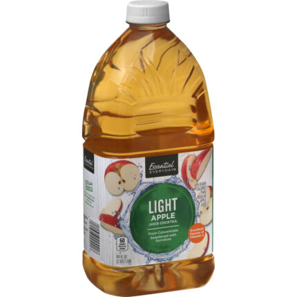 Essential Everyday, Light Apple Juice Cocktail, Case Of 8, 64 Fl Oz