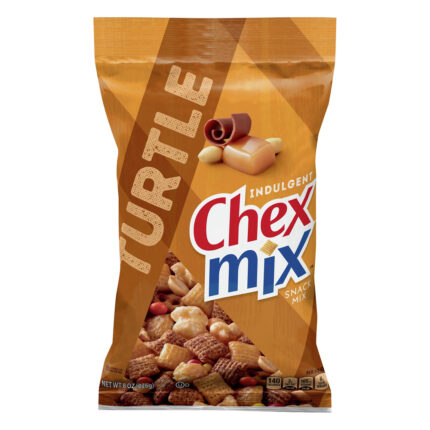 Chex Mix, Turtle Indulgent Snack Mix, Case Of 12, 8 Oz