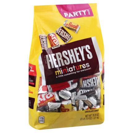 Hershey'S, Miniatures Chocolate Candy Assortment, Case Of 9, 35.9 Oz