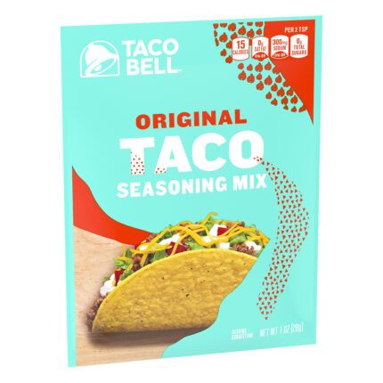 Taco Bell, Original Taco Seasoning Mix Envelope, Case Of 24, 1 Oz