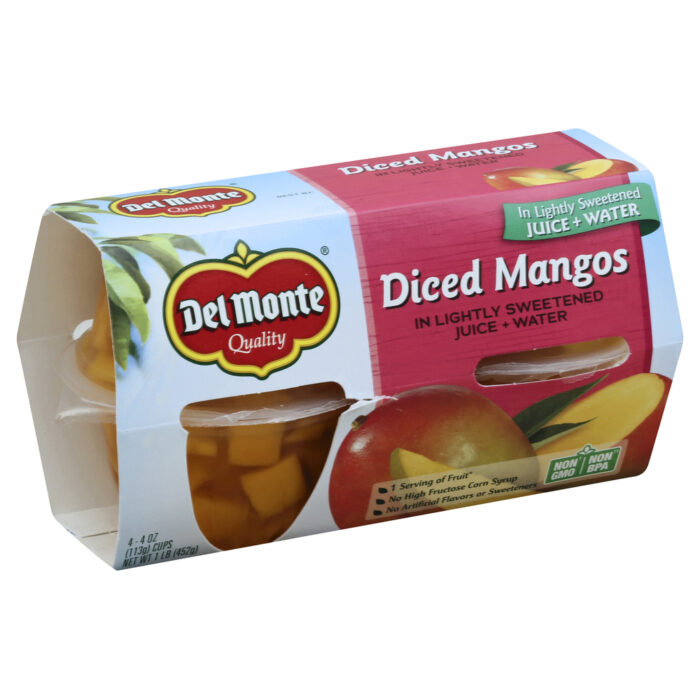 Del Monte, Diced Mangos, Case Of 6, 16 Oz - Image 1