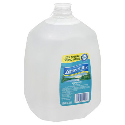 Zephyrhills, 100% Natural Spring Water, Case Of 6, 128 Fl Oz