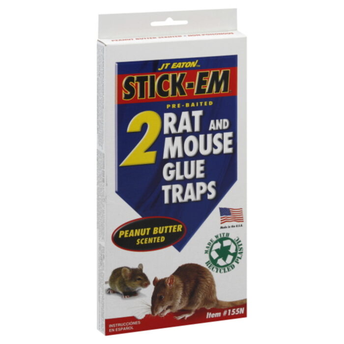 Eaton, Stick-Em Rat And Mouse Glue Traps, Case Of 12, 2 Pk - Image 1
