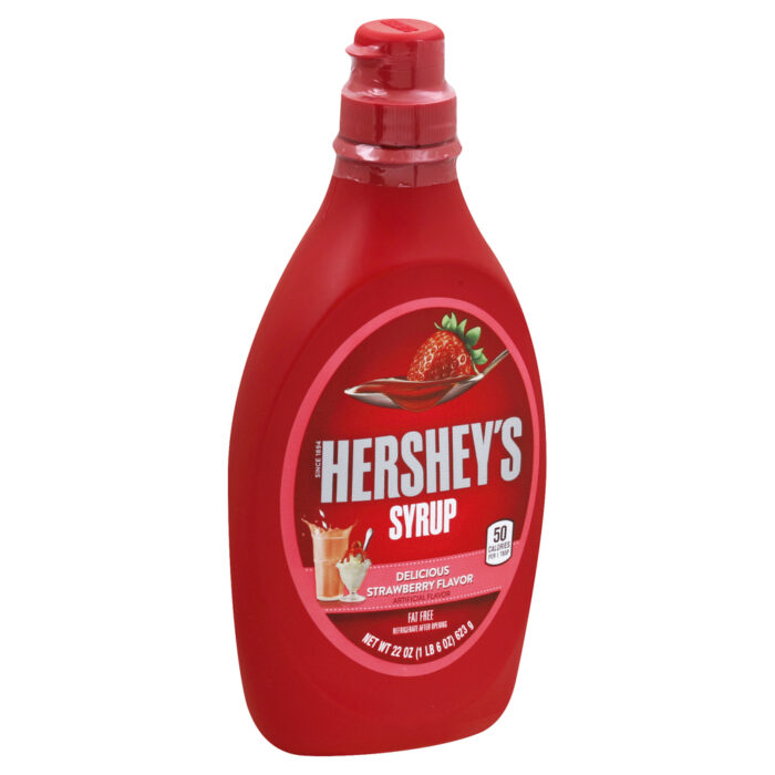 Hershey'S, Strawberry Syrup, Case Of 12, 22 Oz - Image 1
