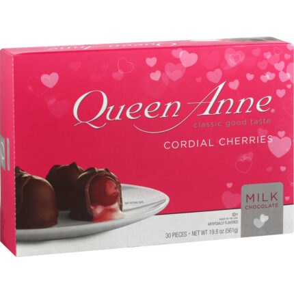 Queen Ann, Milk Chocolate Cordial Cherries, Case Of 6, 19.8 Oz