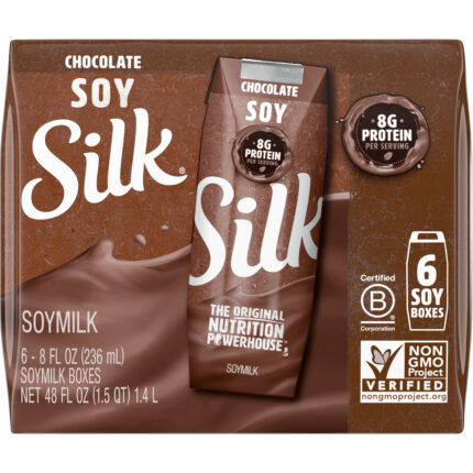 Silk Soy Milk,Chocolate,1 Srv 6/8 Fz