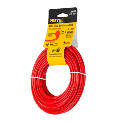 0.105" 13 Yd,Round String Trimmer Line,Pretul