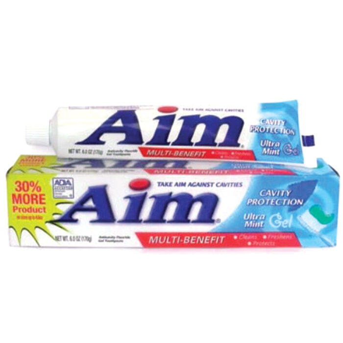 Aim Toothpaste 5.5 Oz Cavity Protection Ultra Mint Gel - Image 1