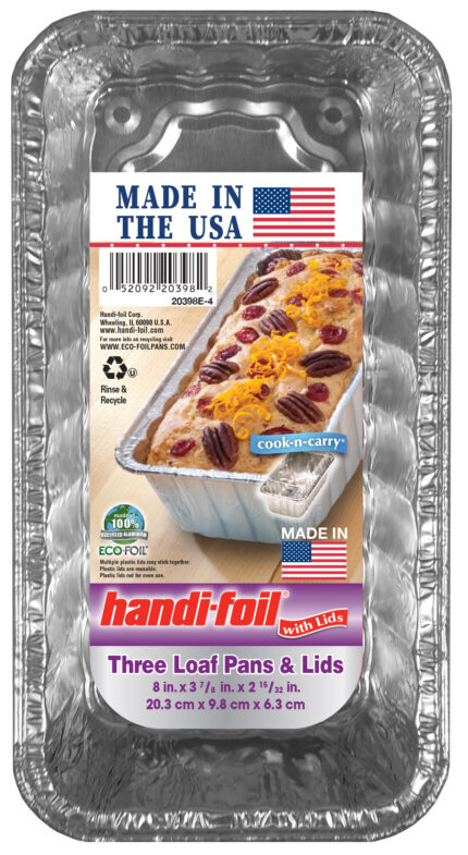 Handifoil, Eco Foil Loaf Pan And Lid, Case Of 10, 3 Ct