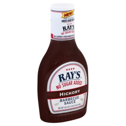 Sweet Baby Ray'S, No Sugar Added Hickory Bbbq Sauce, Case Of 6, 18.5 Oz