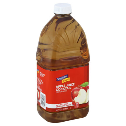 Shoppers Value, Apple Juice Cocktail, Case Of 8, 64 Fl Oz