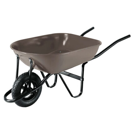 *** 5.5 Ft3, Knoby, Gray Wheelbarrow,3Pc Hdl                         Special Order Item (Extended Lead Time 35-50 Days)