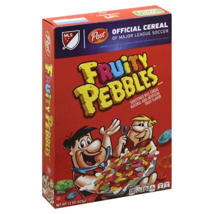 Post, Fruity Pebbles Cereal Large, Case Of 12, 15 Oz