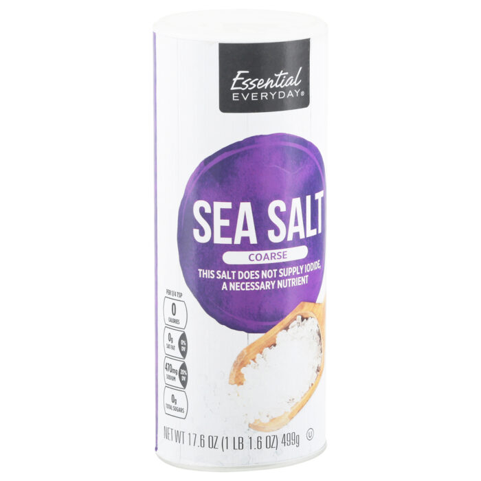 Essential Everyday, Coarse Sea Salt, Case Of 6, 17.6 Oz - Image 1