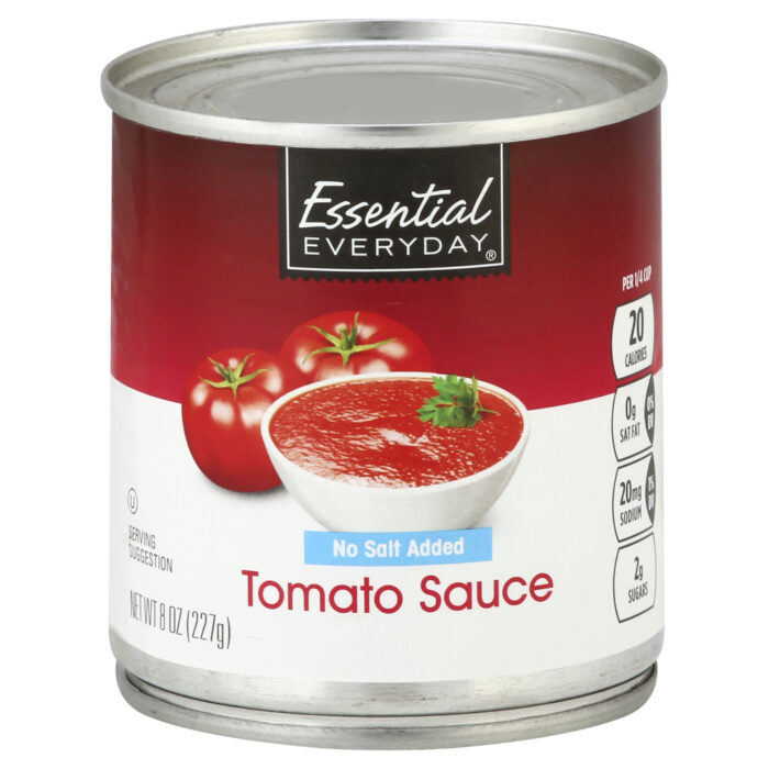 Essential Everyday, No Salt Added Tomato Sauce, Case Of 48, 8 Oz - Image 1