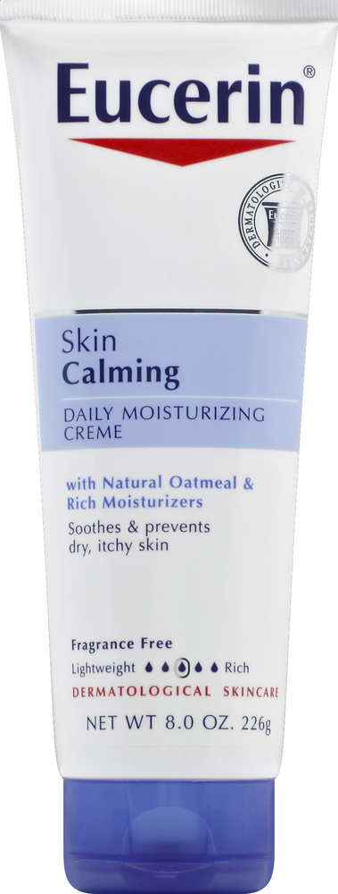 Eucerin, Skin Calming Daily Moisturizing Cream, Case Of 3, 8 Oz