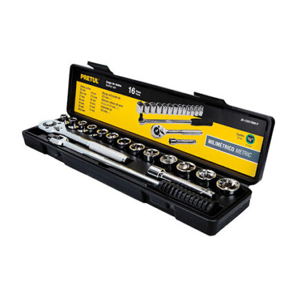 1/2" Drive Mm Socket Set 17 Pcs