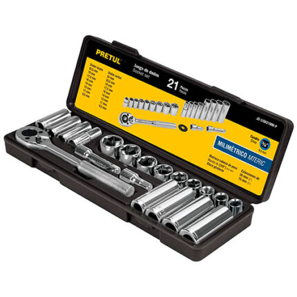 ***3/8" Drive Mm Socket Set 21 Pcs                         Special Order Item (Extended Lead Time 35-50 Days)