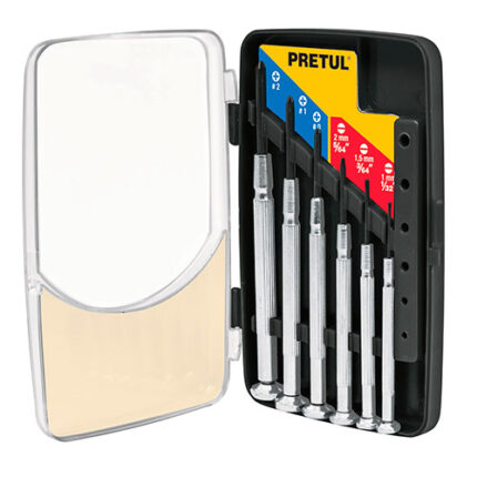 Precision Screwdriver Set, 6 Pcs, Pretul
