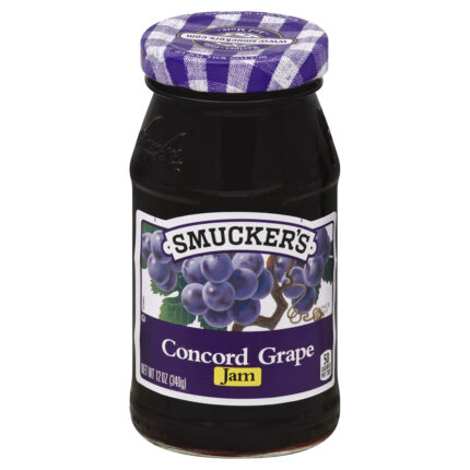 Smucker'S, Concord Grape Jam, Case Of 12, 12 Oz
