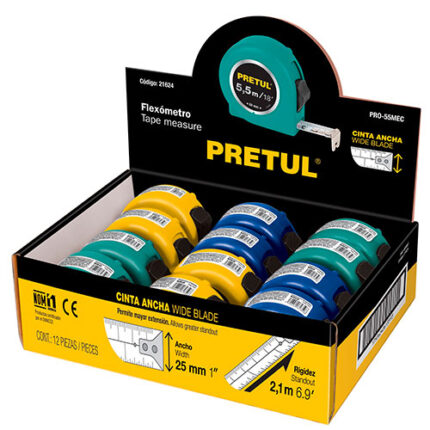 18 Ft, Tape Rule 1" Colors Display