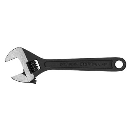 6" Adjustable Black Finish Wrench Pretul