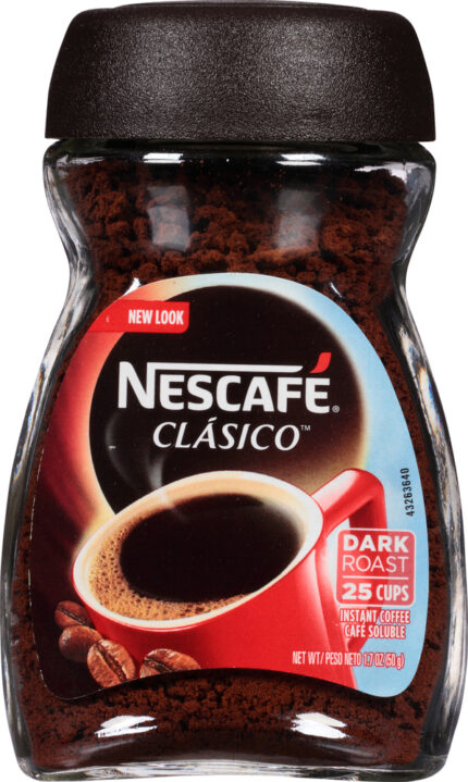 Nescafe, Clasico Dark Roast Instant Coffee Jar, Case Of 12, 1.7 Oz